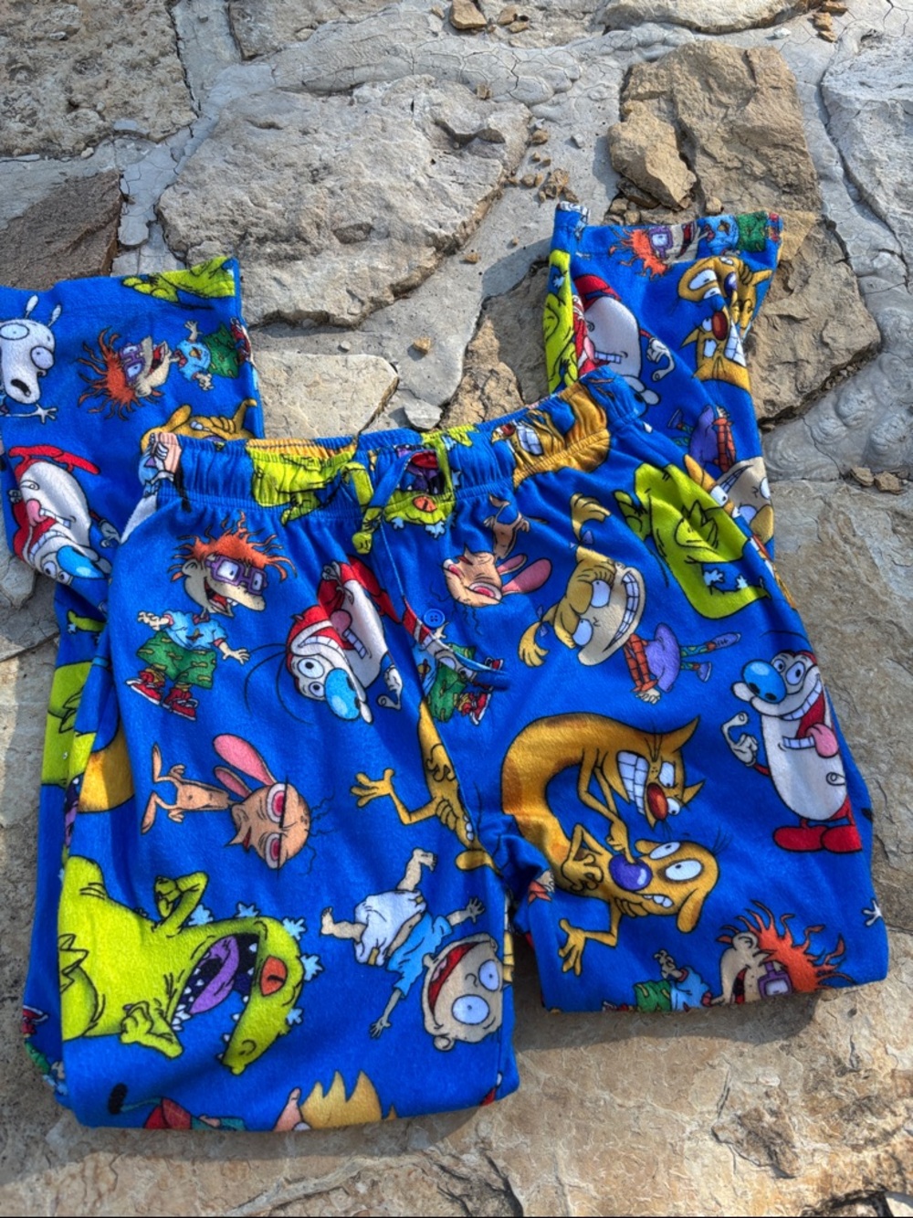Nickelodeon Blue and Yellow Rugrats Pajama Shorts